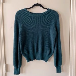 Emerald green ‘So’ bubble sweater